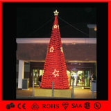 New Outdoor Christmas LED Decorative Red Tree Star Motif Light