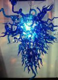 Bright Glass Chandelier in Blue with LED Bulbs (BGC20132)