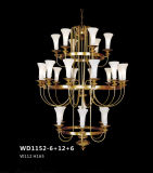 European Style Decorative Brass Candle Chandelier (WD1152-6+12+6)