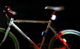 Cycling Bike Bicycle Red Silicone 7 LED