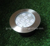 27W Round LED Underground Garden Light with Plastic Sleeve (JP82692)