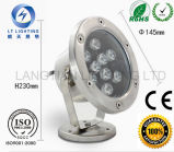 IP68 9W LED Underwater Light for Pool Fountain Pond