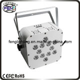 Rechargeable Battery 12PCS 5in1 RGBWA LED Stage PAR Light