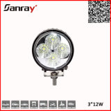 12W Round Flood Beam IP67 LED Work Light for Offroad