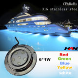 Hot Selling IP68 6W High Power LED Yacht Light, Stainless Steel LED Boat Light, First-Class LED Marine Light