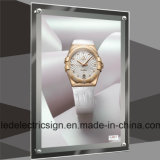 LED Aluminum Snap Frame Light Box for Watch Advertising Display