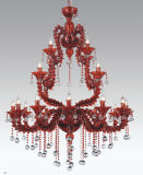 Fancy Red Glass Hanging Lamp (90021-12+4+4)