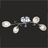 CE and RoHS Approval Decorative Glass Chandelier (Gx-6055-4)