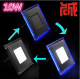 Double Color White and Blue Color Square LED Panel Light 10W 2years Warranty