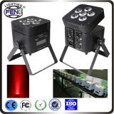 6*18W RGBWA UV 6in1 Battery Operated LED PAR Light, Battery Wireless DMX LED PAR Light, 6in1 Battery LED Uplighting