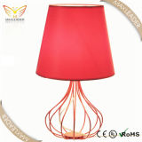 Antique Red Fabric Table Lamp for Bedroom Decoration (MT9219)