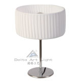 Art Mini Table Lamp with Cylinder PE Shade for Reading (C5003007)
