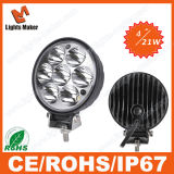 Imported CREE LEDs 21W Work Light, 12/24V Using on Truck, Jeep, ATV, 4WD, Boat, Mining LED Driving Light