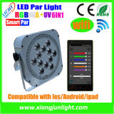 12PCS Mobile Control Wireless Rehargeable LED PAR Light