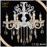 glass chandelier for white crystal hanging decorative lighting (MD7281)