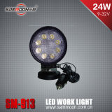 24W Round LED Work Light (SM-913F)