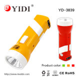 1W Plastic Rechargeable LED Torch Flashlight