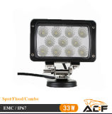 33W IP67 Square LED Work Light for SUV, Jeep, ATV, Boat,