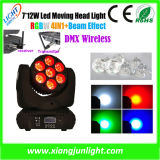 7PCS RGBW Mini LED Wash Moving Head Disco Light