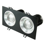 Drawing Black+Silver Inner Ring 30W COB LED Wall Washer