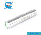 Silver 3W Stainless Steel Mini LED Torch Flashlight