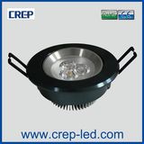 Black Housing Bridgelux 3*1W LED Ceiling Down Light