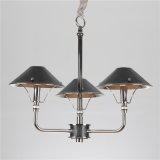 Iron Pendant Lamp Chandelier with Leather Shade (SL2077-3)