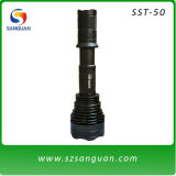 High Power SST-50 LED Rechargeable Flashlight