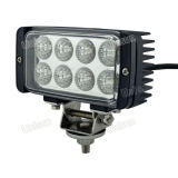 Unisun Square 9-32V 24W LED Work Light, LED Tractor Light, Agri Light