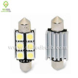 Festoon Canbus Auto 5050 SMD Superbright LED Bulb with C5W Base and Built-in Error Canceler