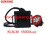 Kl6lm LED Miner Cap Lamp 6ah 15000lux