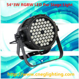 RGBW Waterproof LED PAR Stage Lighting 54*3W