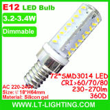 E12 Dimmable LED Bulb 4W (LT-E12P5)