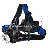 CREE LED Portable Camping Outdoor Light Rechargeable Zoom Headlamp (MK-3369)