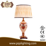 Pleated Shade Palace Style Glass Table Lamp with Pattern