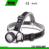 Hot Sale Plastic LED Headlamp with 14 LEDs Powered by 3*AAA Battery (8753)