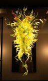 Hotel Lobby Yellow Glass Chandelier Pendant Lamp (MD8026)
