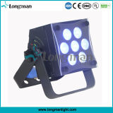 RGBW DMX 7*10W LED Professional Wash Flat PAR Light