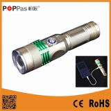 Poppas-6610 500lumens CREE Xm-L T6 Micro USB & Power Bank Rechargeable LED Flashlight