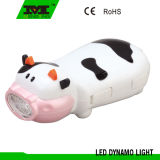 Plastic 2 LED Cow Flashlight with String