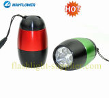 6 LED Mini Aluminum Flashlight With Battery (MF-12181)