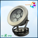 18W IP68 LED Underwater Pool Light with Stainless Steel