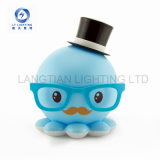 Portable Mini LED Night Light Blue Octopus Lamp