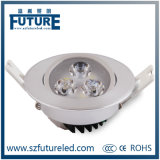 SMD5730 12W Recessed LED Ceiling Light with Silver Color