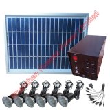 30W LED Solar Light for 6PCS Lights and Mobile Charging