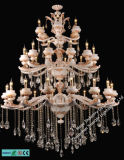 Antique Natural Jade and Zinc Alloy Crystal Lamp Crystal Chandelier (6507-34)