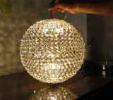 12 Inch 100% Handmade Steel Round Ball Crystal LED Chandelier