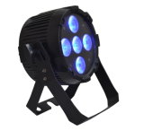 Mini Thin PRO PAR Can Disco Light Stage RGBWA+UV 6 Colors 5 LED
