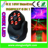 6X15W RGBW Beam Moving Head LED Effect Lights