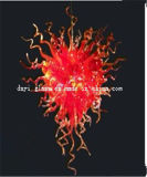 Red Blow Glass Pendant Chandelier for Decoration